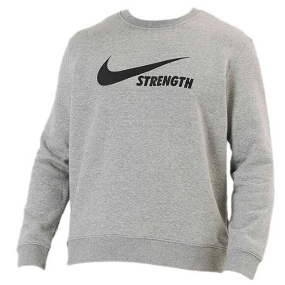 Nike Strength Unisex Crewneck Sweatshirt Grey M - Picture 1 of 8